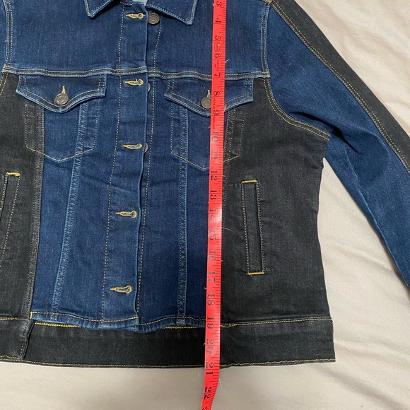 Ruti Winning Combo Denim Jacket Size 0 Black and Blue Street Style - Picture 13 of 15